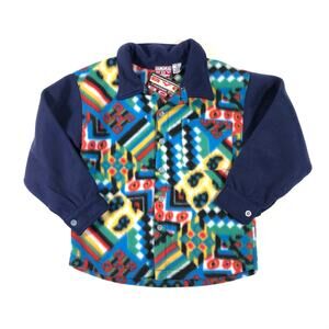 VINTAGE BOYS FLEECE TRIBAL SHACKET SIZE 8/10